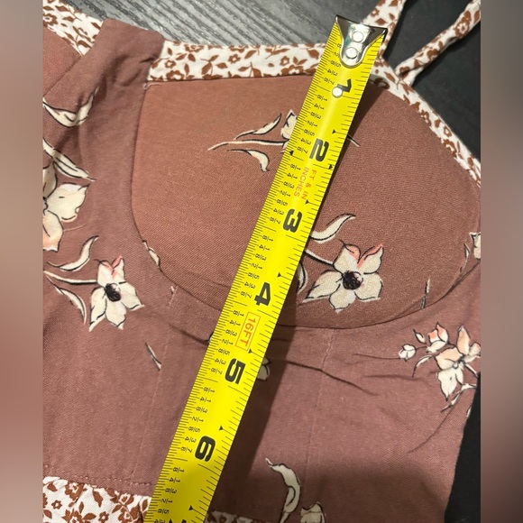 Floral Brown Maxi Dress - Picture 10 of 10